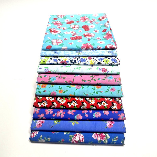 Cotton floral fabric quilt - cotton,
